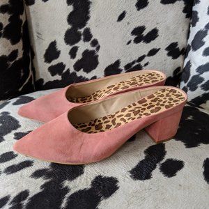 GAP Suede Block Heel Mules